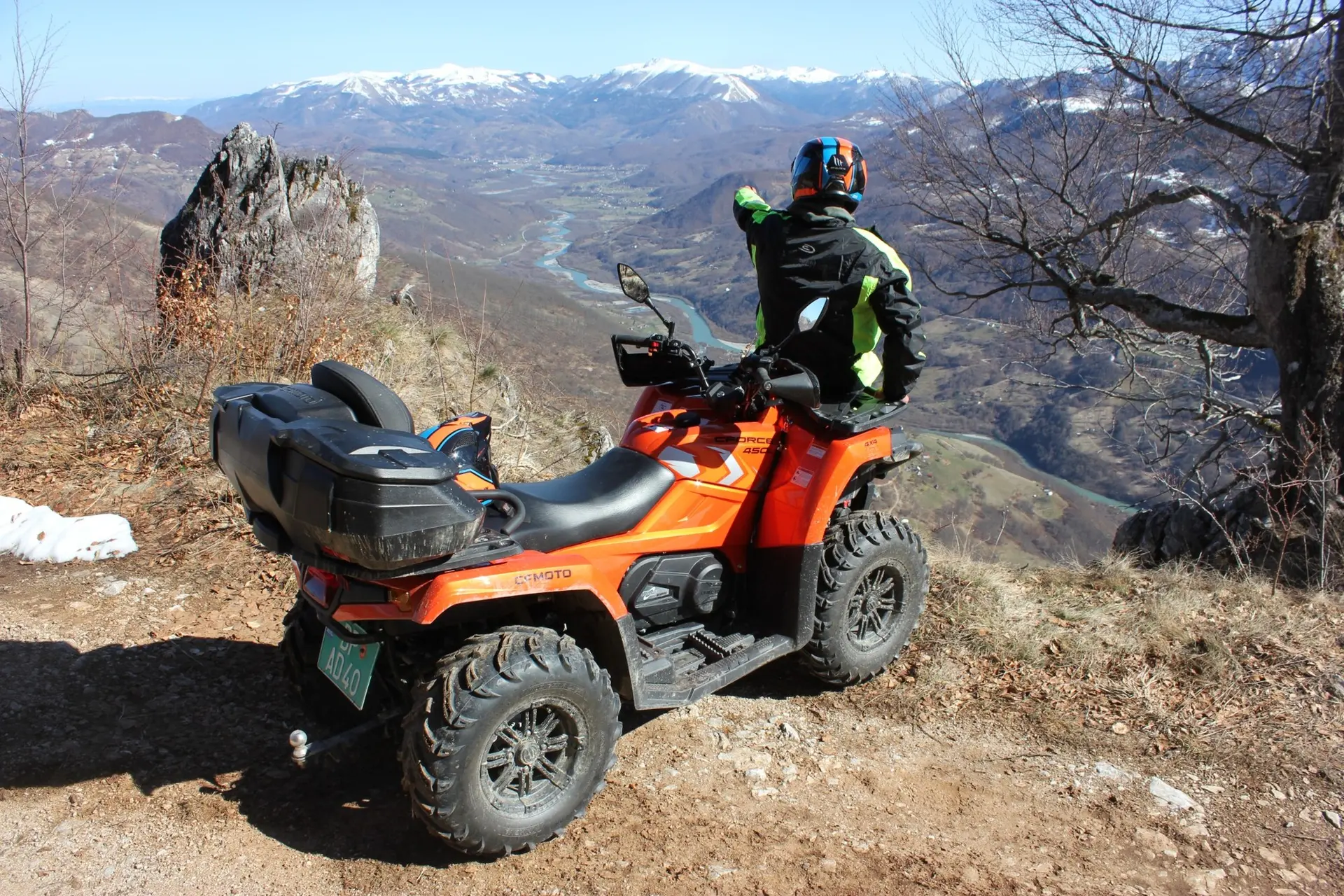 Mountain scenery on a Montenegro ATV adventure