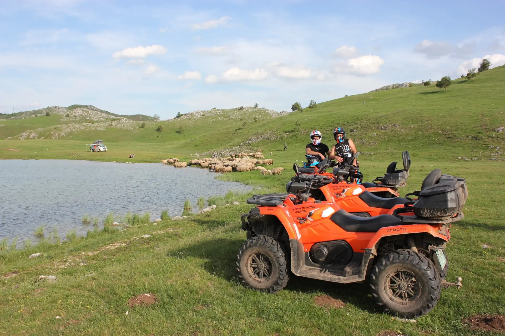 Guided ATV tour through Montenegro's northern mountain landscape