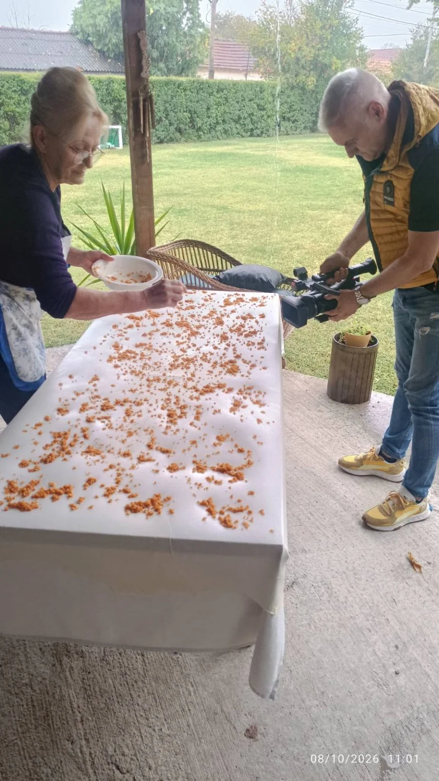 Traditional Balkan pita-making demonstration in Zeta