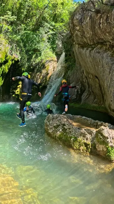 Guided canyoning experience in Montenegro